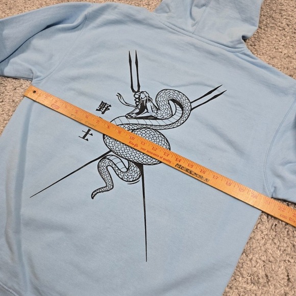 Project Orochi Hoodie Womens Medium Long Sleeve Pullover Spellout Sweatshirt - Picture 8 of 11